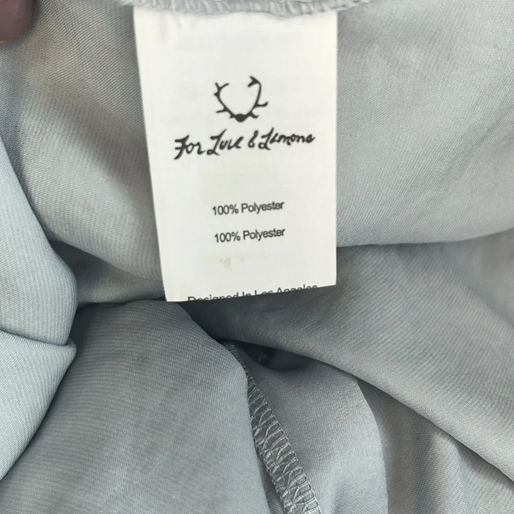 For Love & Lemons Skivvies Soliana Sleep Shirt Dress Women’s Small Lounge *Flaw - Picture 16 of 16